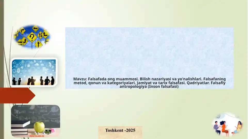 Falsafada ong muammosi