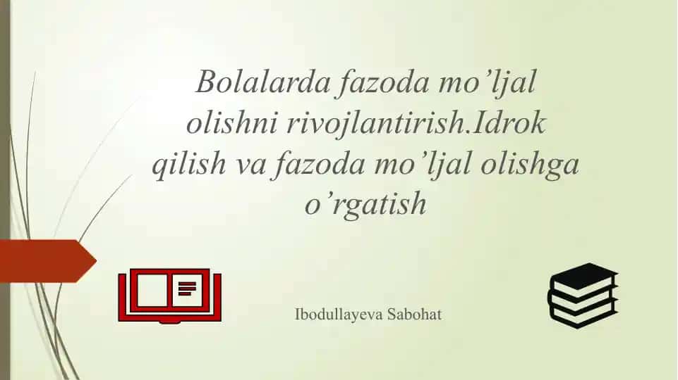 Fazoviy tushunchalar tushunish o'yinlari