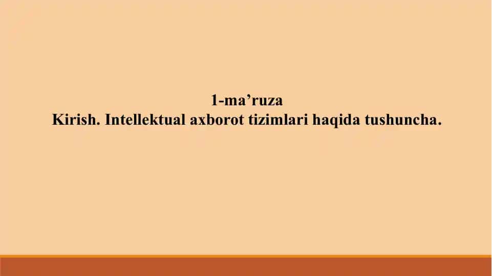 Intellektual axborotizimlari