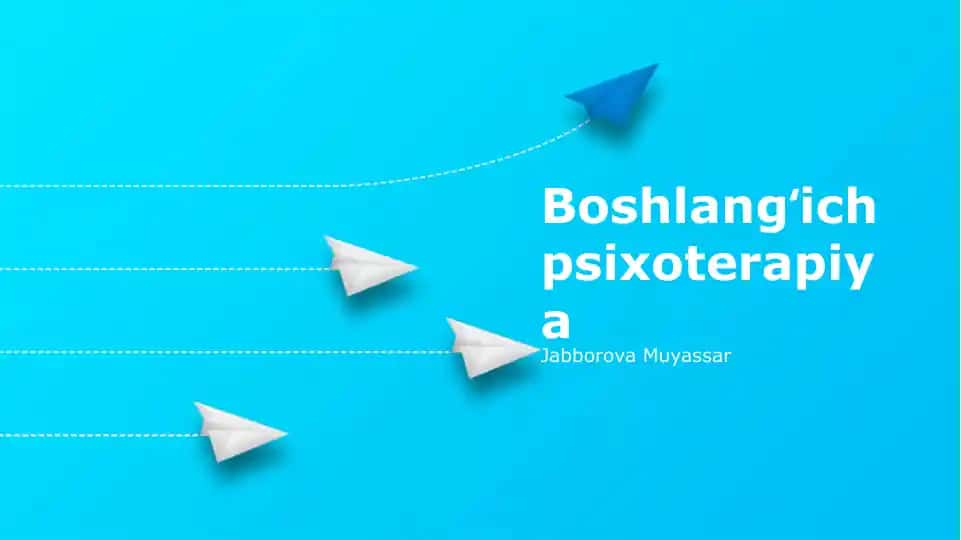 Boshlangʻich psixoterapiya