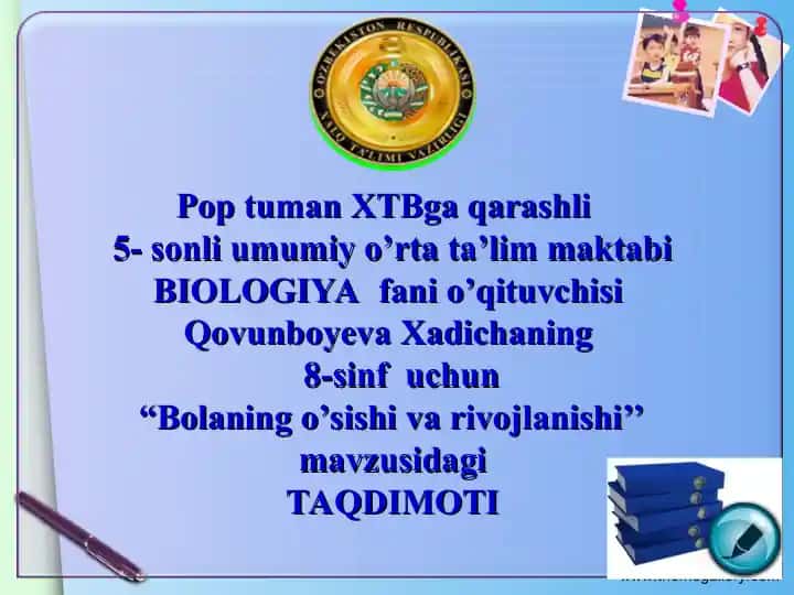 Darsning texnologik xaritasi