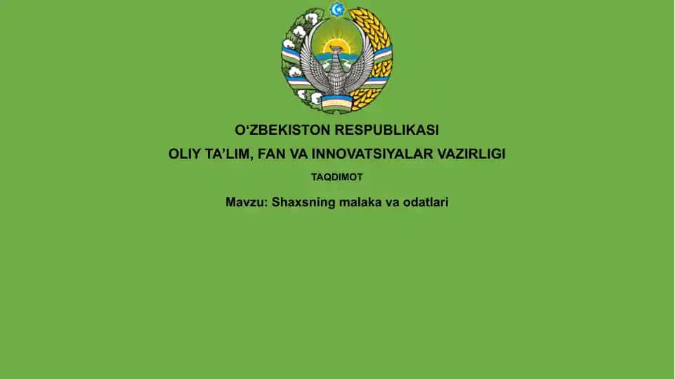 Xususiyatlarning malakalari