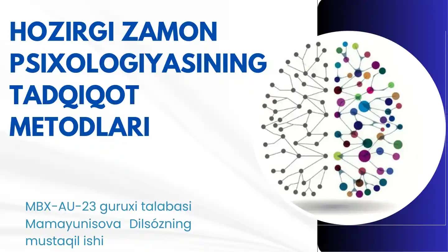 Psixologiya tadqiqot metodlari