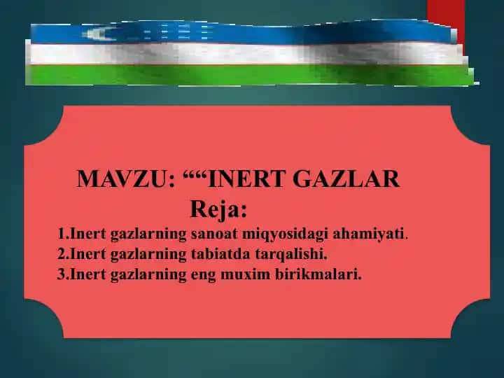 Inert gazlar