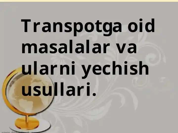 Transport Masalasi