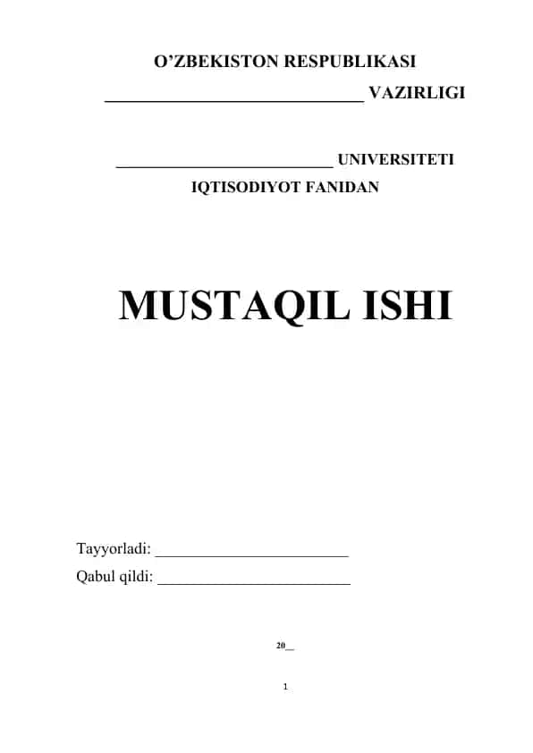 MЕHNАT BОZОRINI TАRTIBGА SОLISH VА BОSHQАRISH