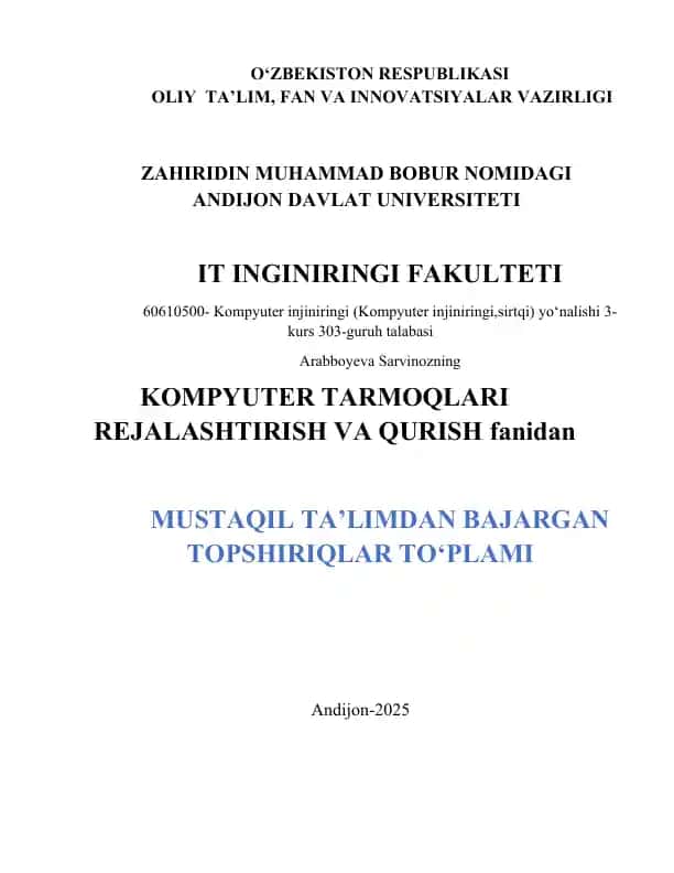 Protokollar va ularning vazifalari