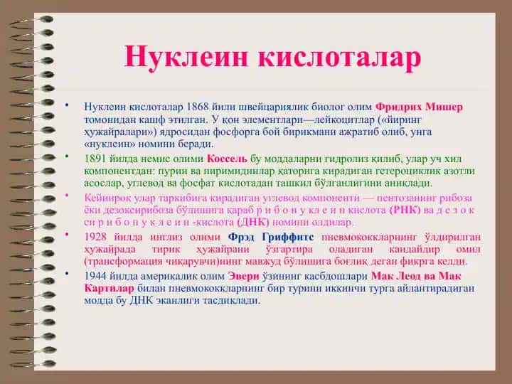Нуклеин кислоталар