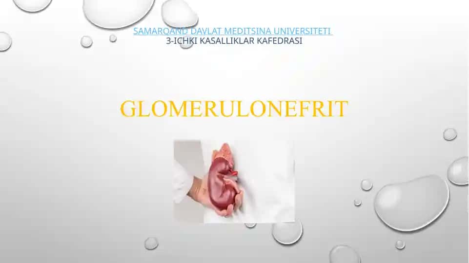 Glomerulonefrit