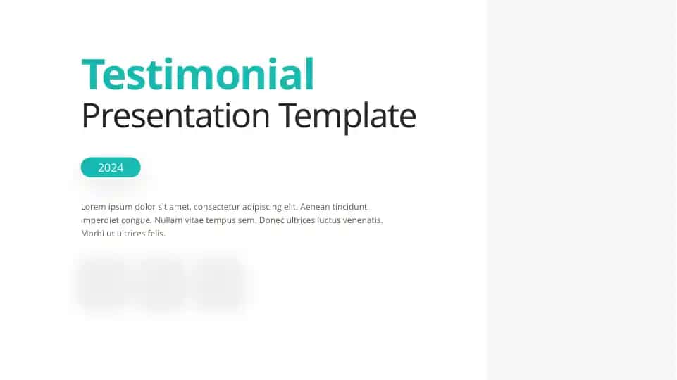 Testimonial Presentation Template