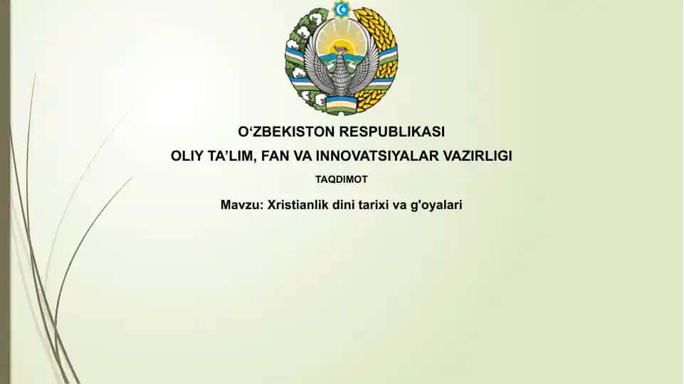 Xristianlikdini tarixi va g'oyalari