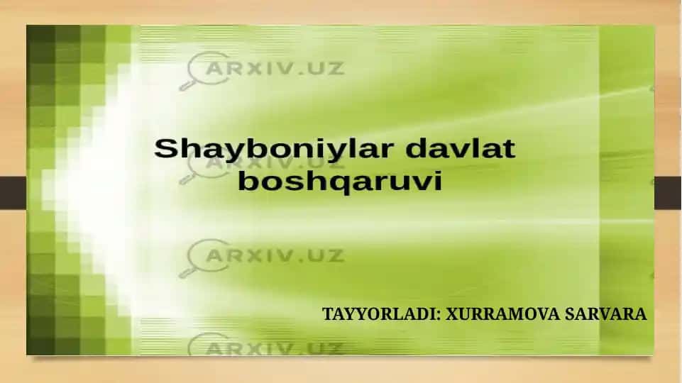 Shayboniylar davlat