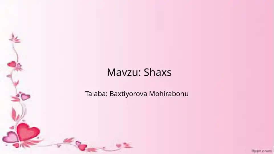 Shaxs