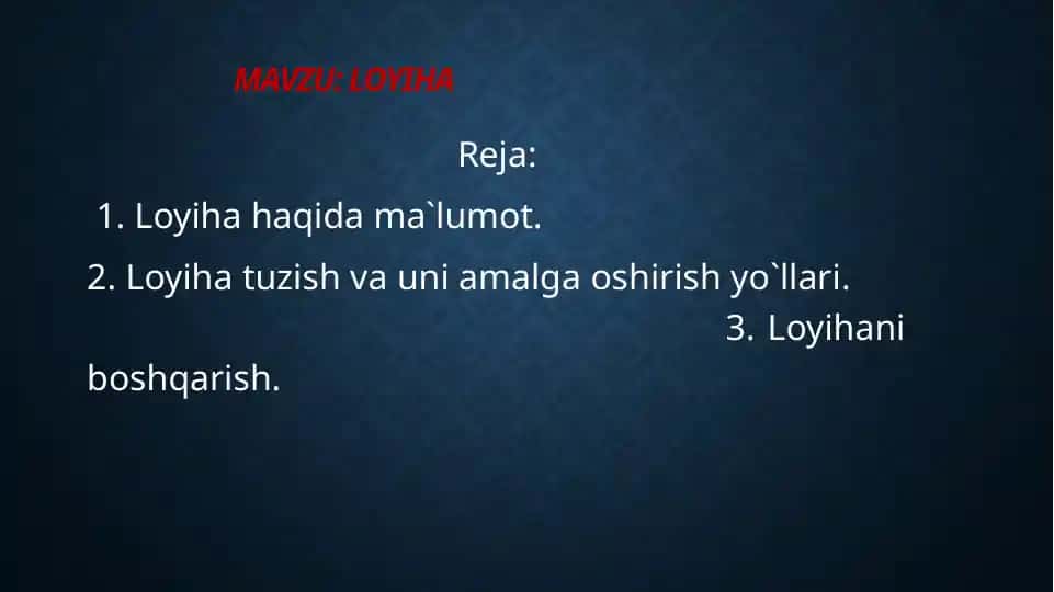 Loyiha