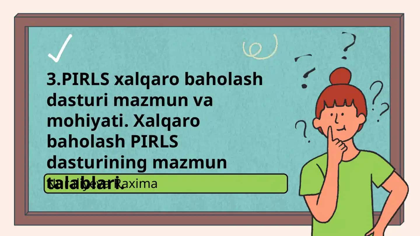 PIRLS xalqaro baholash dasturi