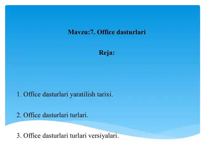 Officedasturlari