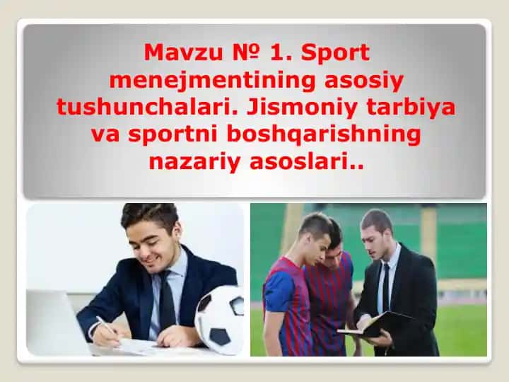 Jismoniy Tarbiya va Sport Menejmenti Xaqida Ma'lumotlar Kitobi