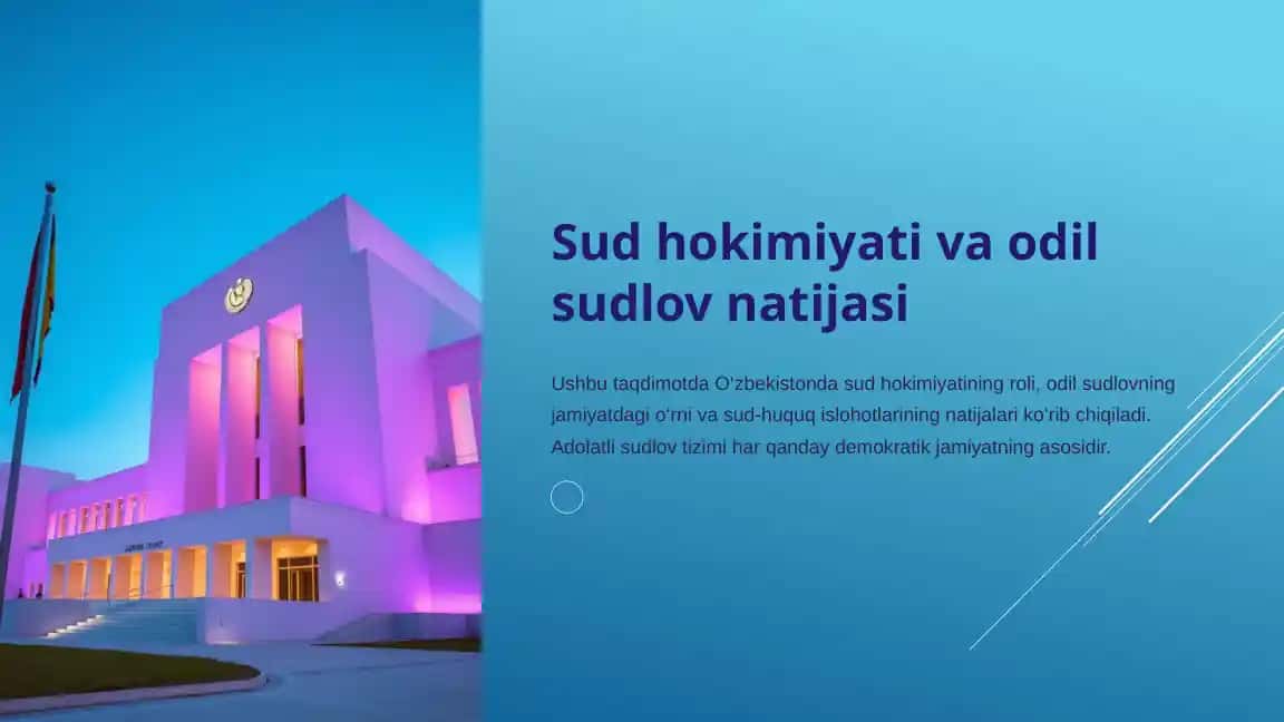 Sud hokimiyati va odil sudlov natijasi