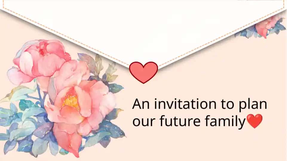 An invitation to plan our future family