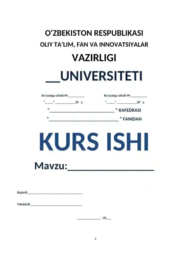 Kasr ratsional funksiyalarni integrallash mavzusida kurs ishi