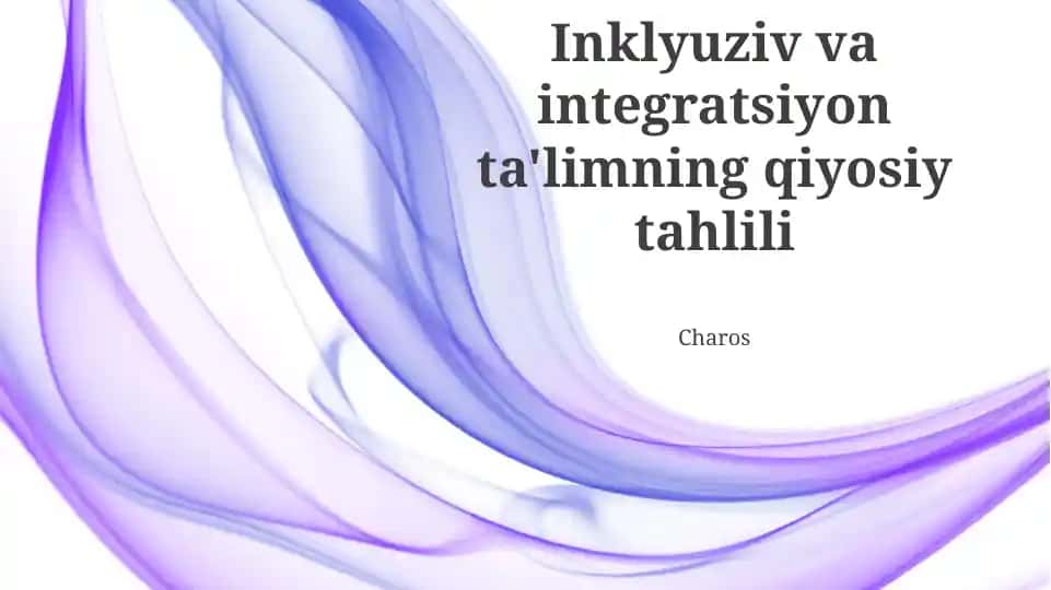 Integratsiyalashgan ta'limning qiyosiy tahlili