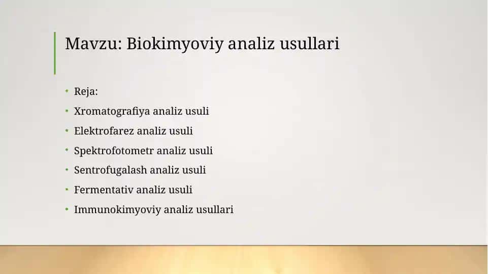 Biokimyoviyanalizusullari