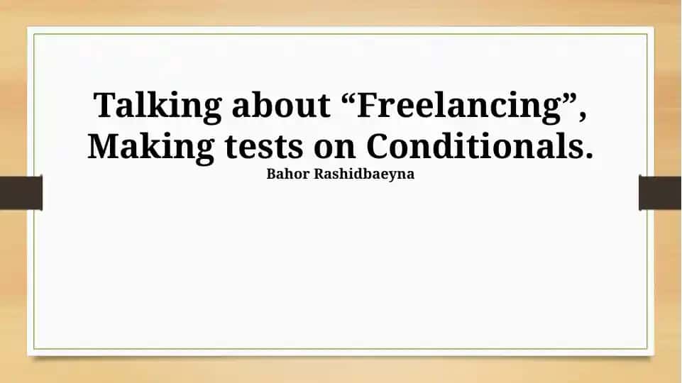 Freelancing: An Overview