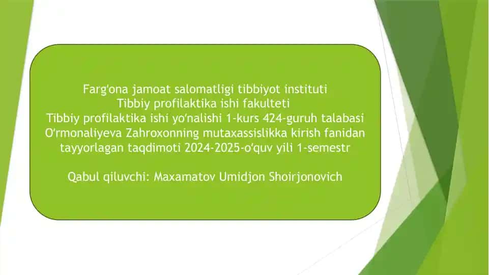 Fargʻona jamoat salomatligi tibbiyot instituti