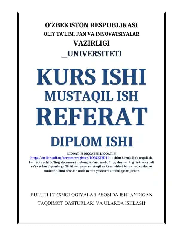 Bulutli texnologiyalar asosida ishlaydigan taqdimot dasturlari va ularda ishlash