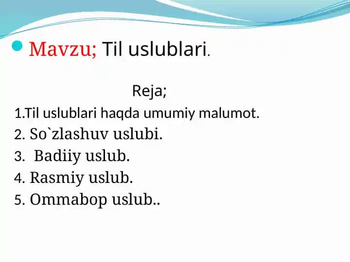 Uslubiyat