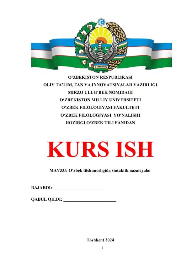 O‘zbek tilshunosligida sintaktik nazariyalar 2