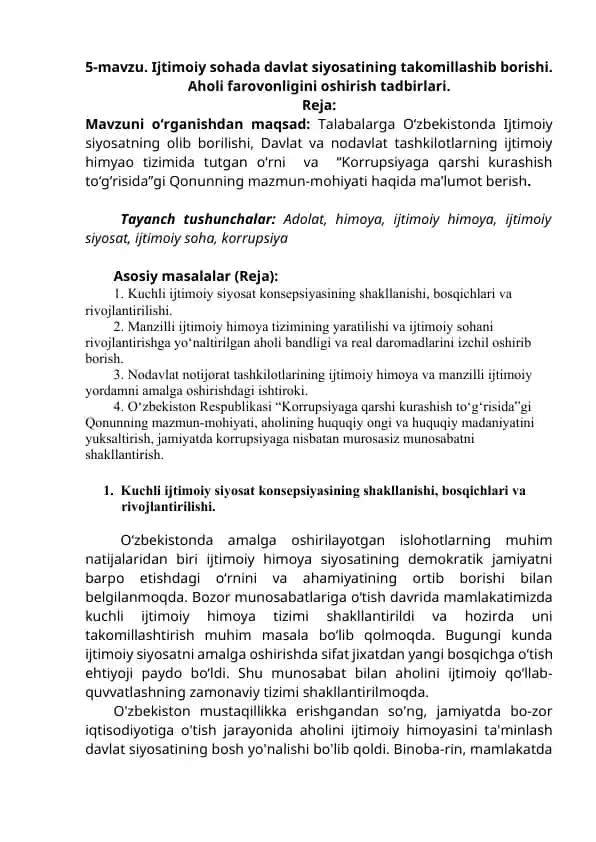 Ijtimoiy siyosat