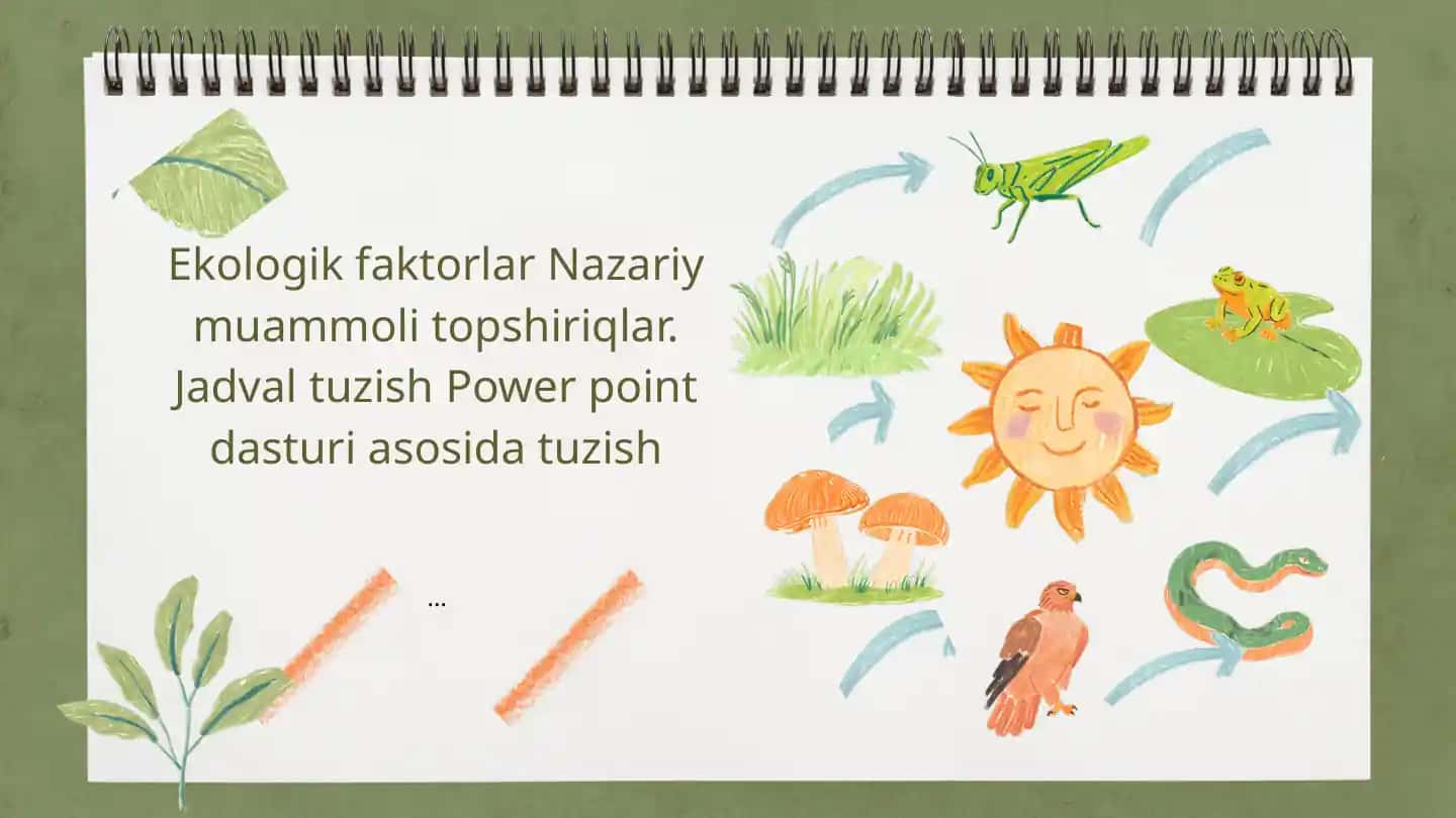 Ekologik faktorlar taqdimoti