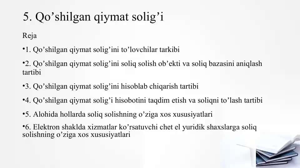 Qo‘shilgan qiymat solig‘i