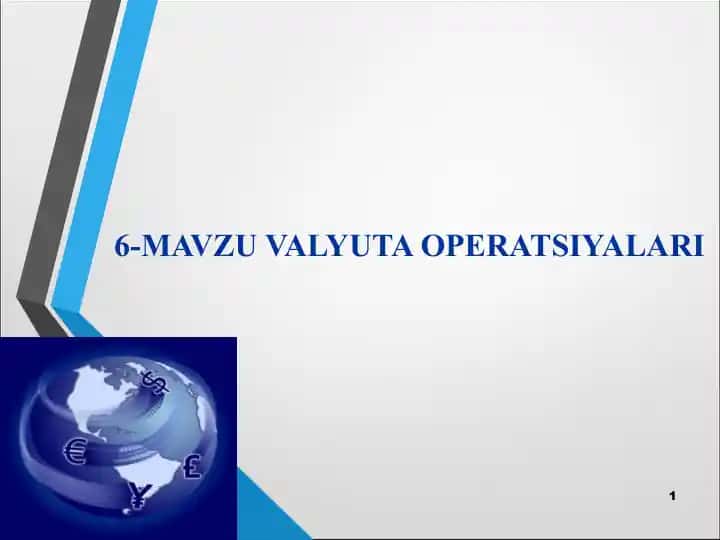 VALYUTA OPERATSIYALARI