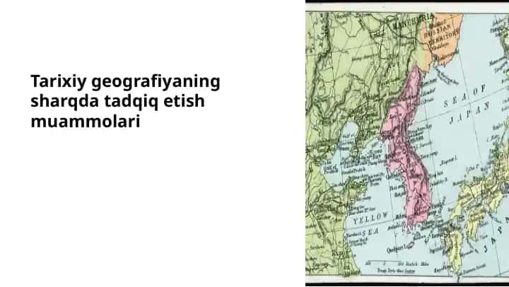 Sharqdagi Tarixiy Geografiya