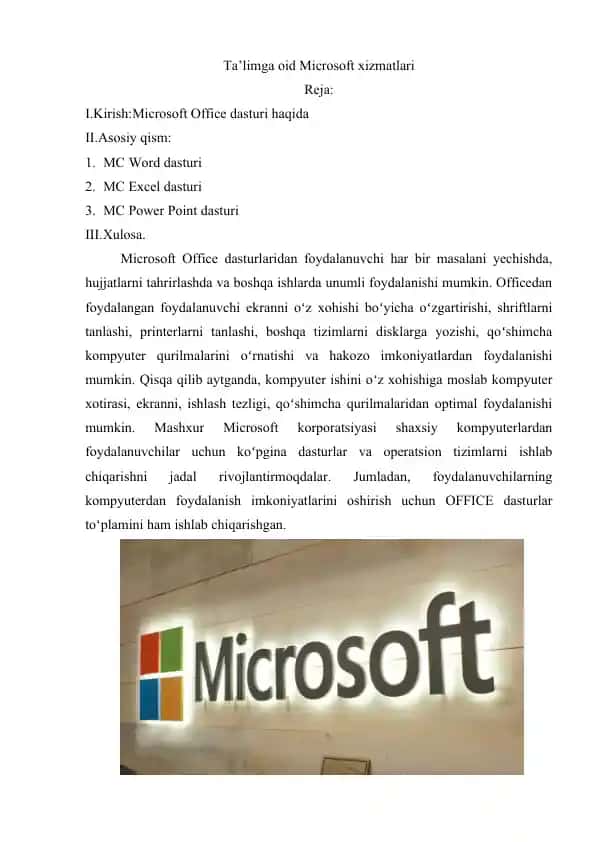 Microsoft Office