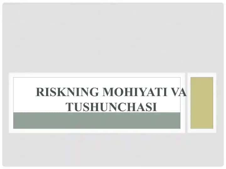 Tavakkalchilikni boshqarish