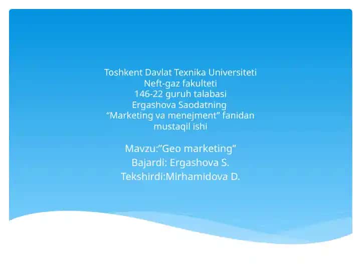 Geo marketing