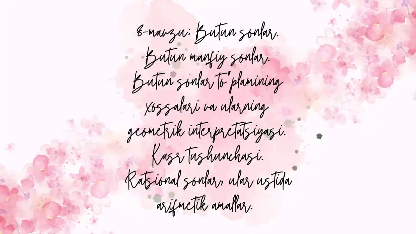 Butun Sonlar