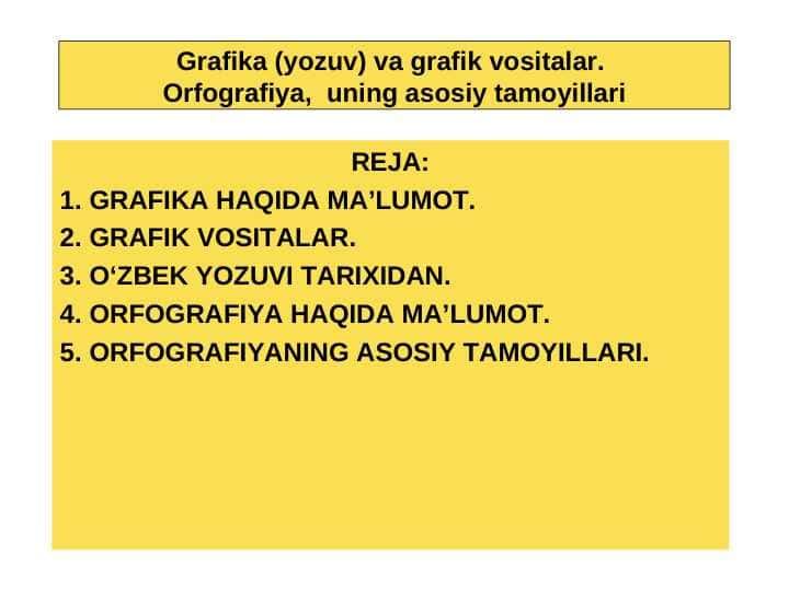 Grafika va grafik vositalar haqida ma'lumot