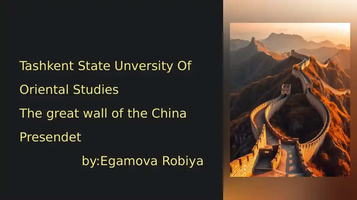 The Great Wall of China