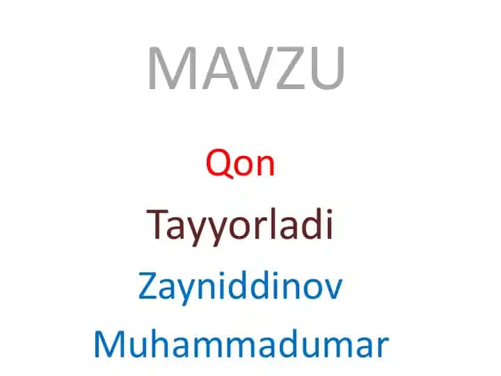 Qon Aylanish Sistemi