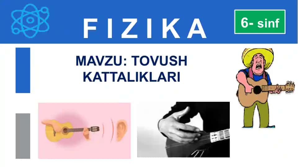 Fizika darsi - Tovush kattaliklari