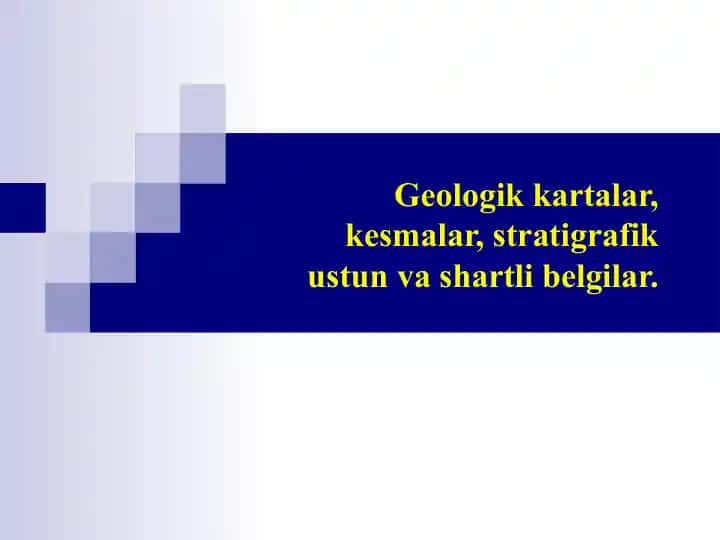 Geologik xaritalar