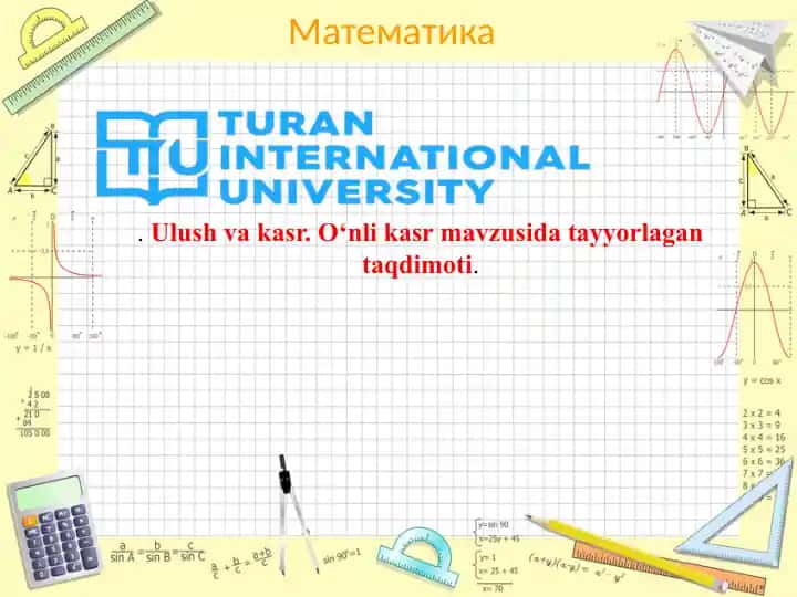 O'nli kasrlar metodikasi