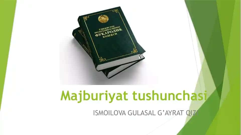 Majburiyattushunchasi
