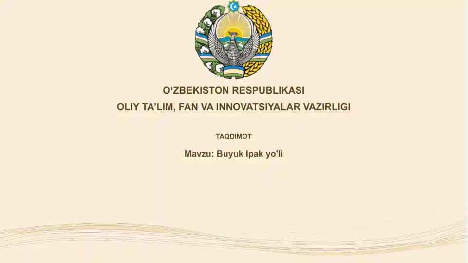 Buyuk Ipak Yo'li
