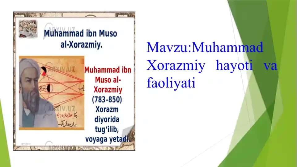 Muhammad Xorazmiy haqiqati