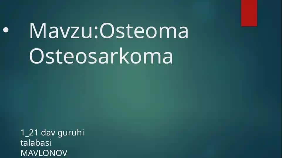 Osteoma